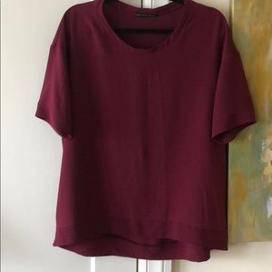Maroon top